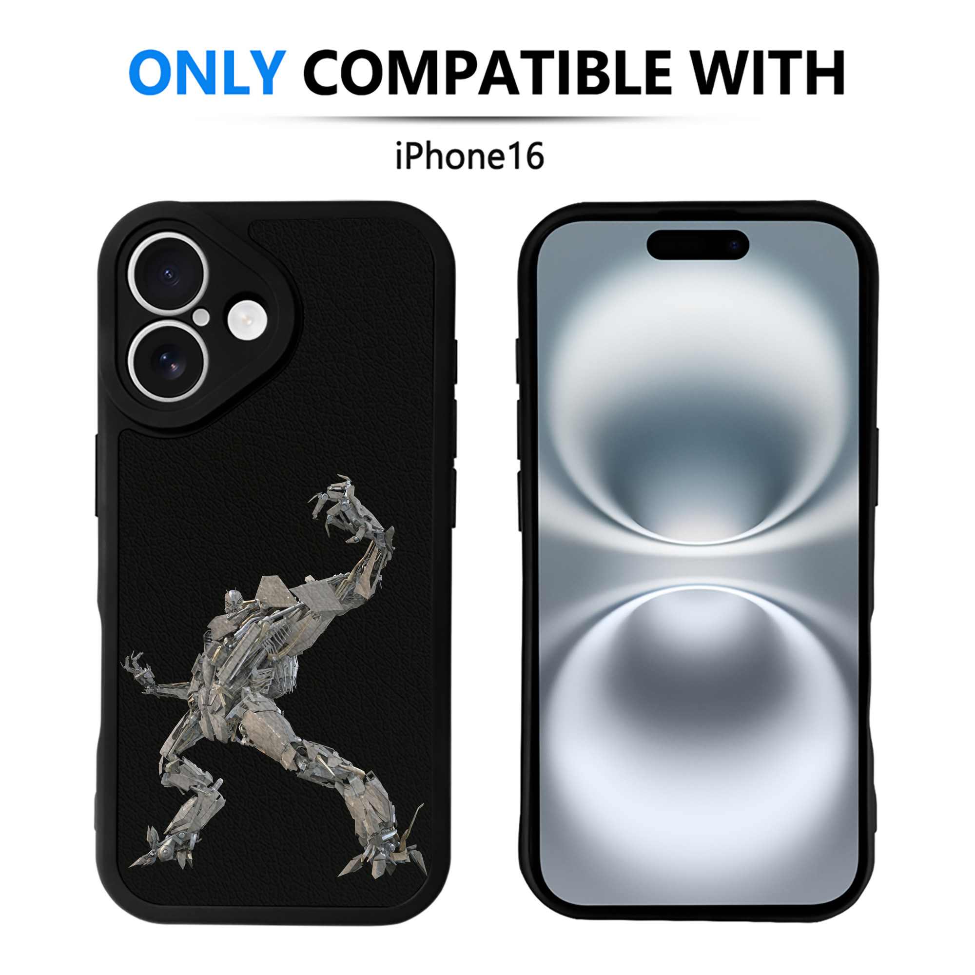（画像用）  【iPhone 16シリーズ対応】シリコンスマホケース（レザー調） 材質：シリコン